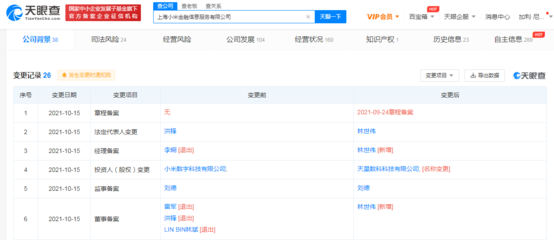 雷军等退出上海小米金融公司董事，林世伟任法人背后的战略布局与行业启示